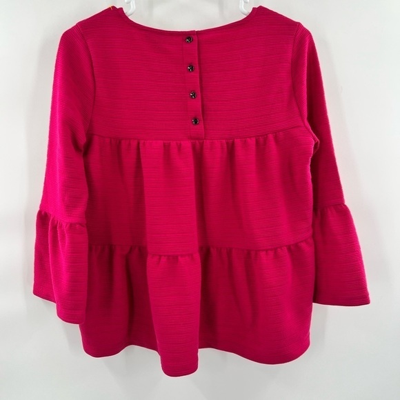 J. Crew pink blouse flare sleeves size XS - Picture 5 of 11